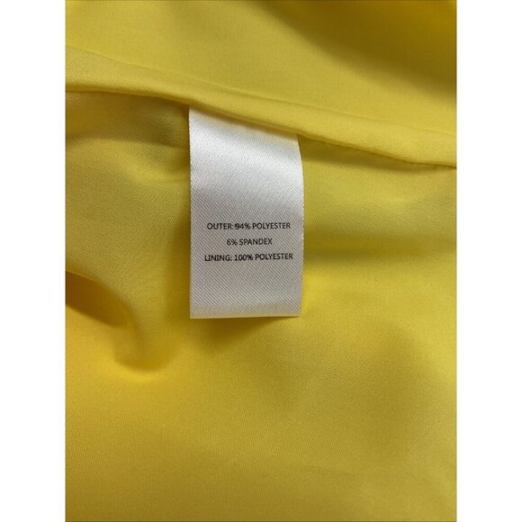 SALONI Celia Yellow Embroidered sequin half Sleeve Dress Size 4 cocktail party - Picture 13 of 15